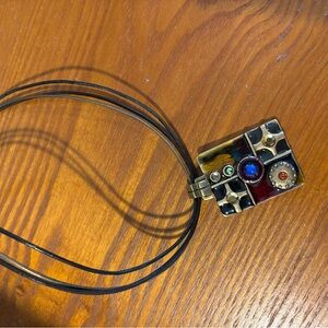 Multicolor Geometric Pendant Necklace